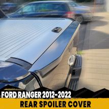 Rear Spoiler Cover for Ford Ranger 2012-2022 WILDTRAK Raptor XLT Matte Black Tailgate Cover Rail Guard Protector Car Accessories