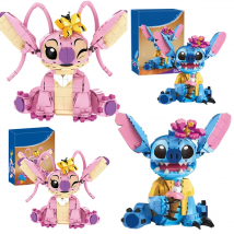 Nuovi blocchi di costruzione Stitch Angel CP 2025 - Giocattoli di cartone animato di grandi pezzi con orecchie mobili Regalo di assemblaggio per bambini per compleanno di ragazze dei ragazzi