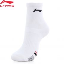Li-ning-Calcetines deportivos de la serie Badminton para hombre, calcetín transpirable cómodo con logotipo de forro Unisex de 25-28cm, AWSU071