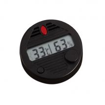 10%RH~99%RH Cigar Hygrometer HygroSet II Roud Digital Hygrometer Black Plastic Cigar Plastic Hygrometer for Humidors Gadgets