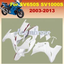 Schutzhülle, komplettes Verkleidungsset für SV650S SV1000S 2003 2004 2005 2006 2007 2008 2009 2010 2011 2012 2013, Blumenlinien in Rot