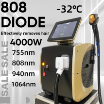 Macchina professionale per la depilazione laser al titanio con ghiaccio a diodi portatile 808 755 940 1064 Dispositivo per rimozione permanente a 4 onde