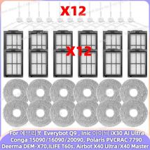 Fit For Conga 15090/16090/20090, ILIFE T60s, Airbot X40 Ultra,Airbot X40 Master, Everybot Q9,Inic iX30 AI Ultra Filter Mop Brush