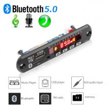 Auto DIY 5.0 Bluetooth MP3 WAV Decoder Board DC 12V Wireless USB MP3 Musik Player TF Karte Slot FM AUX mit Mikrofon Freisprecheinrichtung Steuerung