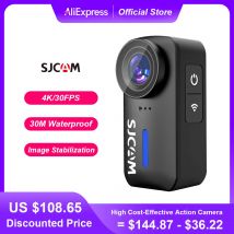 SJCAM C110+ 4K 30fps Action Camera 170 °   Obiettivo F1.8 ultra ampio 30 m impermeabile con custodia Giroscopio a sei assi anti-vibrazione