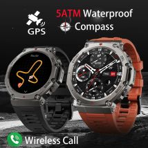 Astuto Della Vigilanza Per T-Rex 3 GPS Smartwatch AMOLED Touch Screen 5ATM Bussola Esterna Intelligente Fitness Sport Monitor Orologio Da Uomo PerXiaomi