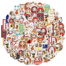 50PCS Kawaii Glückliche Katze Wasserdichte Aufkleber Klassisches Spielzeug Reise Laptop Skateboard Gitarre Graffiti Kinder Spielzeug Aufkleber Aufkleber