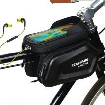 7-Zoll-Telefon Fahrrad Frontrahmen Tasche Touchscreen Wasserdichte Hartschale Fahrrad Oberrohr Aufbewahrungstaschen Organizer Fahrradzubehör