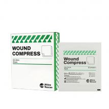 Rhino Rescue Große sterile Mullpads, 10,2 x 10,2 cm, steril für Wunden, große 8-lagige gewebte Mullschwämme, Mullpads, steril, für Zuhause, Camping