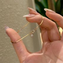 Luksusowa bransoletka ze stali nierdzewnej, nowa, ekskluzywna, minimalistyczna bransoletka damska z cyrkoniami, łańcuszek typu blade, biżuteria na imprezę, prezent.