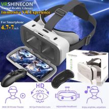 G15 IMAX schermo gigante occhiali per realtà virtuale HD 3D Movie Google scatola di cartone casco VR per telefono da 4.7-7 ", Joystick di gioco di supporto
