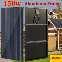 12v pannello solare telaio in alluminio 450w 300w 150w pannello fotovoltaico 12v 24v caricabatteria camper RV barca casa tetto balcone viaggio UE magazzino DHL spedizione