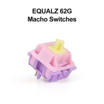 EQUALZ Banana Split Linear Switches Mechanische Tastatur 62 g 5-poliger POM vergoldeter Federfabrikgeschmierter PC-Gaming-Tastaturschalter