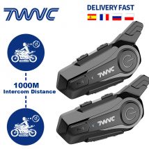 1/2 X1 Bluetooth zestaw słuchawkowy do kasku motocyklowego dla 2 kierowców 1000M intercomunicador Moto domofon bezprzewodowy zestaw głośnomówiący