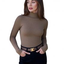 New Fashion Turtleneck Pullovers Knitted Sweaters Women Casual Slim Long Sleeve Bottoming Pullovers Office Lady Winter Clothes