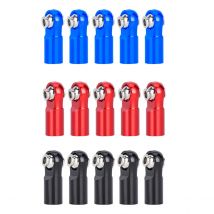 10Pcs Metal M4 Link Tie Rod End Ball Joint for 1/10 RC Crawler Axial SCX10 TRX4 Tamiya CC01 D90 Upgrade Parts