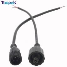 5pair Waterproof DC Power Connector 5.5 x 2.1mm Male Female jack 0.3mm wire for Led Strip Power Adapter Plug Cord