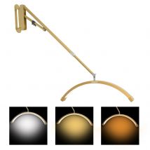 Fosoto drehbare Halbmondlampe mit langem Arm zur Wandmontage, 40 W, LED-Fülllicht für Wimpern, Beauty Tattoo, Nagelergänzungslicht
