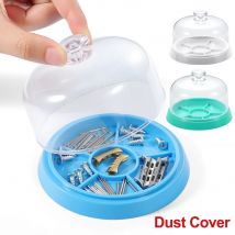 Uhrmacher Feuchtigkeitsbeständiger Halter Tablett Aufbewahrungsbox Schutz 6 Slots Teile Uhrwerk Staubschutz Uhrwerk Reparaturwerkzeuge