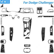 Für Dodge Challenger 2014-2018 geschmiedete Kohle faser Schalt luft auslass Fenster lift Panel Set Auto Interieur Zubehör Aufkleber