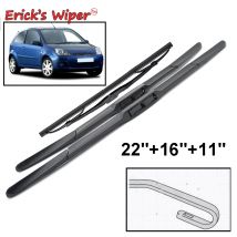Erick's Tergicristallo Anteriore e Posteriore Spazzole Tergicristallo Set Per Ford Fiesta 5 Hatchback 2003 - 2008 Parabrezza Parabrezza Finestra 22 "+ 16" + 11 "