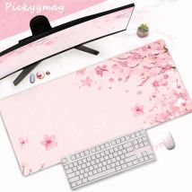 Podkładka pod mysz Pink Cherry Blossoms Domowy stół komputerowy Duża podkładka pod mysz PC Art