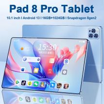 Tablet originale Pad 8 Pro da 10.1 pollici Android 13 Global Snapdragon 8gen2 16GB + 1024GB 10000mah 5G Dual SIM WIFI HD Schermo intero