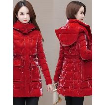 Women's Clothing 2023 New Middle-Aged Winter Down Cotton Jacket Parka Hooded Thicken Warm Coat Female Loose Overcoat Ladies Tops