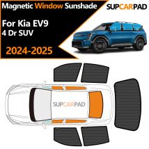Parasole per finestrino auto personalizzato per Kia EV9 4 Dr SUV 2024-2025 Tenda magnetica in rete per parabrezza anteriore