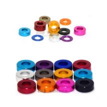 50 stücke M3 Aluminium flache washer M3 * 6*0.25/0.5/1/1.5/2/2.5/3mm bunte aluminium legierung buchse dichtung scheibe klar scheiben