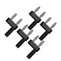 JZDZ 5pcs 4mm Banana Plug Connector Short-circuit Plug Female Terminal Couple Adapter J.20003