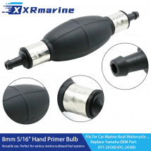 8 mm 5/16 Zoll Gummi-Kraftstoffübertragung, Vakuum-Kraftstoffleitung, Handprimer, Glühbirne, Typ Benzin, Benzin, Dieselpumpe für Auto, Marine, Boot, Motorrad