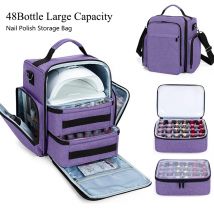 48 flasche Nagellack Organizer Fall Große Kapazität Nagellack Organizer Tasche Lagerung Fall Für Nail art Zubehör Hält Taschen