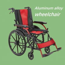 Manual wheelchair aluminum alloy folding 14kg, can be pushed and self driven