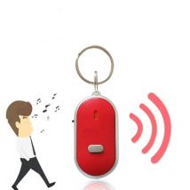 Anti-Lost Key Finder Schlüsselanhänger Blinkender Piepton Alarm Schlüssellocator Sound Control Smart Finder mit LED-Pfeife Damen Herren Geschenk