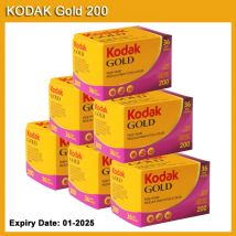 KODAK GOLD 200 película de 35mm 36 exposición por rollo, compatible con cámara M35 / M38 (fecha de caducidad: 01/2025)