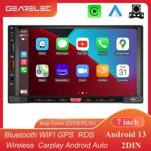 Universale 7 pollici Android 12 Carplay AndroidAuto con autoradio lettore Multimediale WiFi navigazione GPS RDS FM stero 2DIN