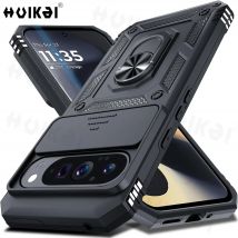 Hülle für Google Pixel 10 Pro XL 10 9 Pro 9 8A 8 Pro Slide Kameraobjektiv Militärring Magnetischer Ständer Grade Stoßstangen Rüstungsabdeckung