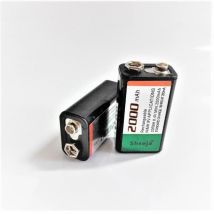 Große-kapazität 2000mAh 9 V akku 9 volt Ni-Mh batterie 9 V batterie