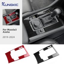 Reale Morbido Adesivo In Fibra di Carbonio Per Mazda 3 Axela 2019 2020 2021 2022 2023 2024 2025 Manuale Automatico Pannello Del Cambio Auto Trim