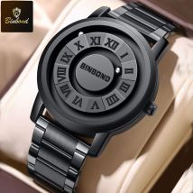BINBOND Top Luxus Männer Quarz Uhren Magnetische Levitation Aushöhlen Edelstahl Wasserdicht Männer Uhren Relogio Masculino