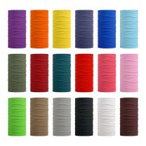 Nahtlose einfarbige Bandanas für Männer und Frauen, Schwarz, Rot, Grau, Stirnband, Schal, Wandern, Halsmanschette, Camping, Radfahren, Gesichtsbedeckung, Sturmhaube