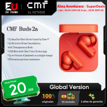 Versione globale CMF Buds 2a Auricolare Driver da 12,4 mm 42dB Cancellazione attiva del rumore Microfoni ANC 4HD IP54 Auricolari Bluetooth 5.4