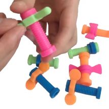 Kinder 4 stücke Bunte ABS Schrauben Spielzeug Rotierenden Schraube Bleistift Fällen Sensorischen Anti Stress Relief Zappeln Spielzeug für Autismus kinder Geschenke