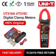 UNI-T UT216C 600A Vero RMS Pinza amperometrica digitale AC DC Corrente Gamma automatica Multimetro NCV Test di tensione senza contatto UT216A UT216