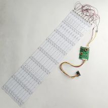 10 stücke 705mm LED-Hintergrund beleuchtung 9 Lampen streifen Kit Board mit optischer Linse Fliter für 70 Zoll LCD LED TV 12V Eingangs update ccfl