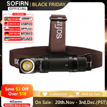 Sofirn SP40A TIR Ottica Lampada frontale a LED ricaricabile TN-3535 1200lm 18650 Faro 18350 Torcia ad angolo con coda magnetica