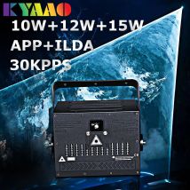 2024 APP 15 W Hochzeit Laser Dmx Disco Professionelle Bühne Lichteffekte Dj RGB Soundcontrol Gerät Indoor Dance Event Projektor