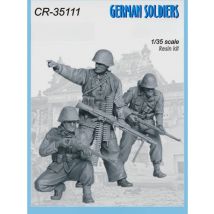 1/35 Harz Figur unbemalt Modell Kit, deutscher Soldat (3 Personen), unmontiert und unbemalt gk, 1140r