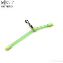 MNFT-soporte de equilibrio de tubo luminoso de plástico para pesca en el mar, 12 Uds., enlace a presión rodante blanco, aparejos de pesca antienredos